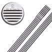 Kinbor hand book&paper tape 15mm7m hand book sticker DIY decorative tape horizontal stripes · black DTB64236-1