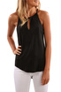 Womens Sleeveless Keyhole Blouse
