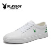 Playboy men&39s shoes Korean leisure sports shoes fashion wild lace shoes CX39428 white green 38