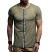 Mens Summer Sport Short Sleeve Slim Fit T Shirt
