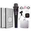 Package EditionTTFAMILY TT-K5-4 mobile phone sound card microphone suit shouting Mai Kung-Mai quick hand pepper speaker sound card Andrews Apple titanium silver gray black