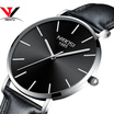 Relogio Masculino 2018 New Ultra Thin Watches For Men Watch Top Brand Luxury Simple Watch Black Leather Male Clock Waterproof Saat