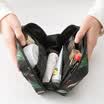 Bolsa cosmética portátil multi-función de doble capa bolsa de almacenamiento de cosméticos viajes bolsa de lavado a prueba de agua noche de flores
