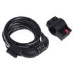 ETOOK ET150 Bicycle password lock cable lock mountain road folding electric motorcycle quick release anti-theft lock reflective lock wire ring lock black long 1500MM rough 12MM