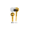 Metal Zipper Earphone Headphones with Microphone 35mm Connector Stereo Bass In-Ear Wired Ear Phones For Mobile Phone MP34