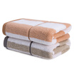 Jia Bai cotton towel AB yarn thick cotton padded soft absorbent towel hand towel two installed gray green camel 34 74cm 110g 2
