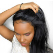 CARA Pre Plucked 360 Lace Frontal Closure With Baby Hair Straight Brazilian Virgin Hair Lace Frontal Natural Black