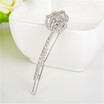 Aiyaya 12kt Gold Plated Rose Flower Stud Micro Small Good Quality Crystal Hairpins