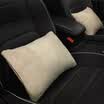 Wufu Jinniu car lumbar pillow Mercedes-Benz S-class Maybach Audi BMW neck pillow four seasons universal seat cushions lumbar support pillows waist pad light beige