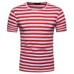 JCCHENFS 2018 Classic Striped t shirt Top Fashion Brand Mens T-Shirt O-Neck Short Sleeve T Shirt For Men High quality Clothing