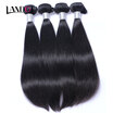 8A Indian Virgin Hair Straight Natural Black 100 Unprocessed Human Hair Weaves 4 Bundles Lot Indian Remy Hair Extensions Can Dye