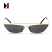 SHAUNA Candy Colors Fashion Women Small Cat Eye Sunglasses Double Bridges Retro Men Red Lens Glasses UV400