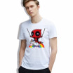 Kawaii T-shirt Men Unicorn Deadpool American Cartoon Clothes Rainbow O-neck Printed Casual tee