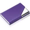 Excellent UHOO 6605 business card holder bright purple silk pattern 1 box large capacity card case