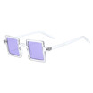 SHAUNA Fashion Candy Color Women Small Square Sunglasses Metal Hinge UV400