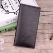 3 Colors New Large Capacity Men Long Wallet PU Leather Coin Pocket Zipper Big Capacity Clutch Wallet Male Purse