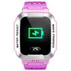 Little genius childrens phone watch Y01A long standby 360 degree waterproof GPS positioning smart watch bracelet student children watch mobile phone boys&girls light purple