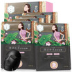 Clean Hydrating Black Carbon Mask 5pcs Black Mask Cleaning Hydrating Brightening Moisturizing