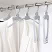 YouJiaLiangPin Folding Hanger Green Hanger Folding Plastic Drying Rack Portable Home Variety Magic Hanger 5 Pack Mocha Gray