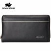 Men Wallets Genuine Leather Purse Luxury Brand Business Day Mens Clutch Bag Long Wallets Wristlet Handy Bag N2292-1