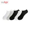 INTERIGHT boat socks men&women classic wild solid color comfortable low help boat socks 5 double boxed men mixed color code