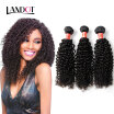 9A Brazilian Curly Virgin Hair Unprocessed Human Hair Weaves 4 Bundles Natural Black Color Jerry Kinky Curly Remy Hair Extensions