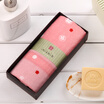 Japan Uchino UCHINO&the wind 1 a towel gift box pure cotton gauze exquisite elegant&comfortable water P pink 70g bar size 34 83cm