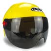 ZHC electric car helmet men&women battery car full face helmet electric bicycle female riding helmet Harley models half helmet four seasons lens summer average code yellow