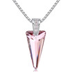 Classic Geometric Shaped Necklaces Pendants Crystal From Swa Elements Women Necklace Gift For Birthday Wedding White Gold Plated 2