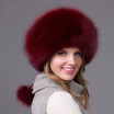 2018 winter womens fox fur hat real hat wool hat fox raccoon fur hat female autumn&winter Russian outdoor hat discount