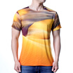 Mens Summer Printed Slim Fit Short Sleeve Shirt