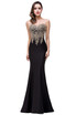 Evening Long Prom Dress Formal Party Gown Bridesmaid Mermaid Appliqued Women Dresses