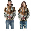 New fashion men&women wear hooded 3D printing sweater casual long-sleeved couple models sweater coconut clothing