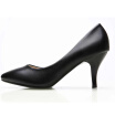 New Women Spring Classic Women&39s Office Black Leather Thin Heels Stilettos Pointed Toe Lady Shoes High Heels 7cm