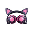 New baby cartoon cat ear headwear folding mobile phone music headset