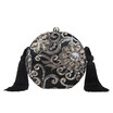 Fawziya Sequin Embroidery Clutch Purses For Women Velvet Tassel Handbags