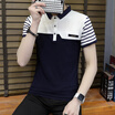 DaMaiZhang Brand New Mens Polo Shirt Men Cotton Short Sleeve shirt Printed Classiac Slim Shirts Casual Business Tshirt Tee