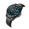 Mens Military Sport Watch Fashion Casual Leather Waterproof Quartz Wrist Watches Good Gift For Men