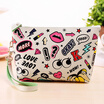 Shouyou hot modern girl pu creative mother makeup bag large capacity waterproof storage bag clutch bag JD-SN-44 white mix