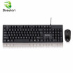 Bosston USB Wired Keyboard&Mouse Set 104 keys Keyboards for DesktopLaptop Home Office D5200