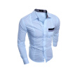 Nueva Camisa De Hombre Zogaa Simple Fashion Grid