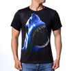 Summer Cool Black Printed Short Sleeves T-shirts For Men