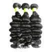 9A Indian Virgin Hair Loose Deep Wave 100 Human Hair Weave 3 Bundles Lot Unprocessed Indian Loose Wavy Curly Remy Hair Extensions