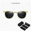 SHAUNA DESIGN Retro MenWomen Classic Square Polarized Sunglasses Drive Shades UV400 Protection