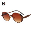 SHAUNA Vintage Punk Style Women Oval Sunglasses Spring Decoration Fashion Men Goggle Glasses UV400