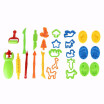 26 Pcs Kids Clay Dough Molds Tool Playset Play Rolling Animal Sea Creatures Toy Shapes Maker Geometry Preschool Educational Toys D
