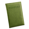 Brown Passport Passport Package Customized LOGO English PU Leather Passport The Retaining Clip