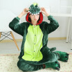 Flannel Cartoon Animal Siamese Pajamas Winter Long-sleeved Home Clothes-Dinosaur