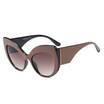 SHAUNA Big Frame Women Cat Eye Sunglasses Snake Skin Color Gradient Sun Glasses UV400