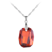 Aiyaya America&Europen Style Ruby Crrystal 10kt Gold Plated Pendant Necklaces